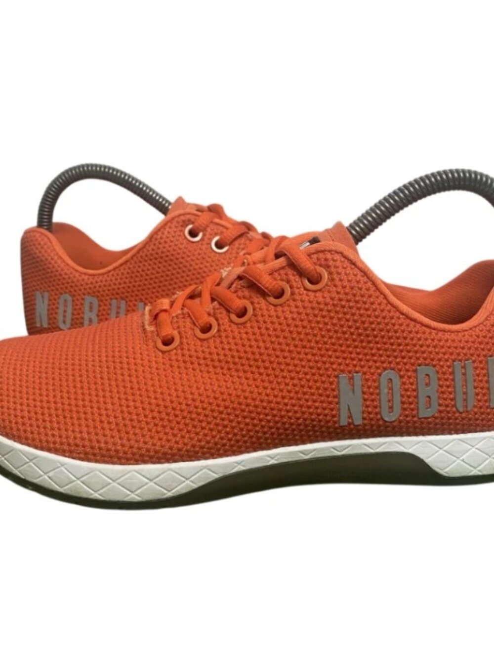 NOBULL SuperFabric Womens Orange White Athletic Training Workout Sneakers Size 7